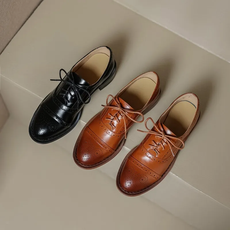 DHgate.com:Premium Leather Oxfords: Stylish Spring Pumps