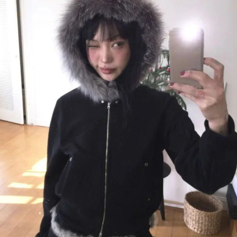 Vintage Fairy Fur Patchwork Sweatshirts, Y2k Aesthetic Grunge Coats for Women Vintage Fairy Fur Patchwork Sweatshirts, Y2k Aesthetic Grunge Coats for Women