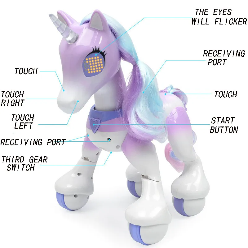 Zoomer Enchanted Unicorn Interactive Toy Electronic Pet Show Pony