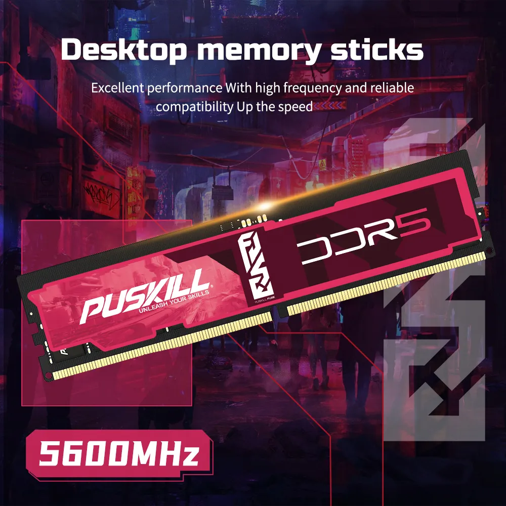 PUSKILL FUSE DDR5 Desktop RAM Memory 8GB 16GB 32GB 4800MHz 5600MHz