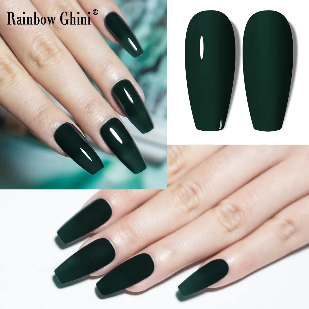 Gel Nail Polish and UV Light Kit: Premium Dark Green Sky Blue Color  Changing Gel Nail Polish 15ml For Professional Nail Art Supplies