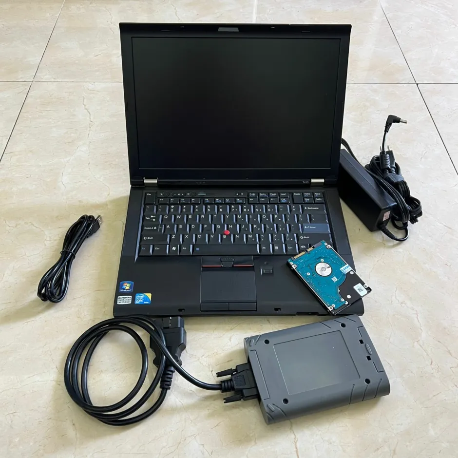 Diagnostic Tool for Toyota Global Techstream GTS OTC VIM OBD Scanner Software with Laptop T410 I5 Ready to Use Cables Full Set