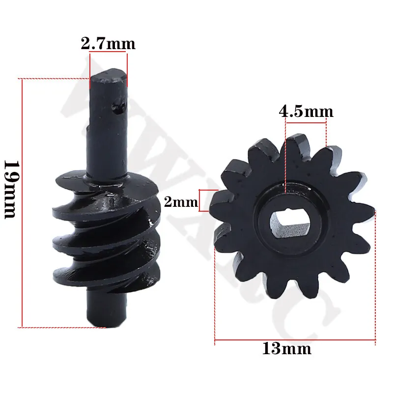 Set Di Ingranaggi Di Conversione Scala 0.5M Per RC 1:24 &ndash; Compatibile SCX24, AXIAL &ndash; Colore Argento/oro
