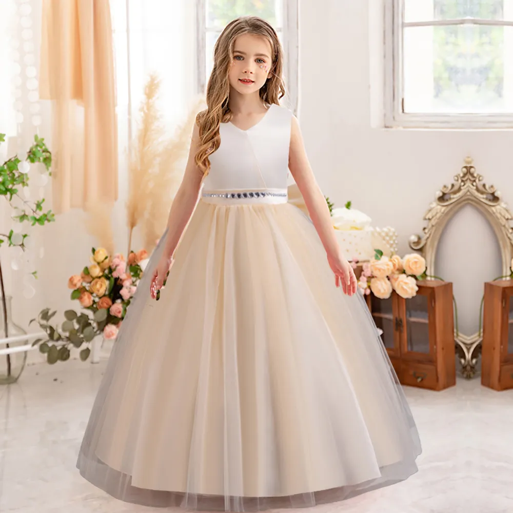 girls floor length dress Abriella Girls Dress