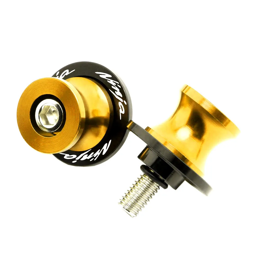Universele 10 mm standaard - 2 stuks M10 x 1,25 Bobbins montagestandaard voor Ninja 400 600 Z750 Z800 Z1000 ZX-6R ZX-10R FZR 1000 400 600R - goud Universele 10 mm standaard - 2 stuks M10 x 1,25 Bobbins montagestandaard voor Ninja 400 600 Z750 Z800 Z1000 ZX-6R ZX-10R FZR 1000 400 600R - goud
