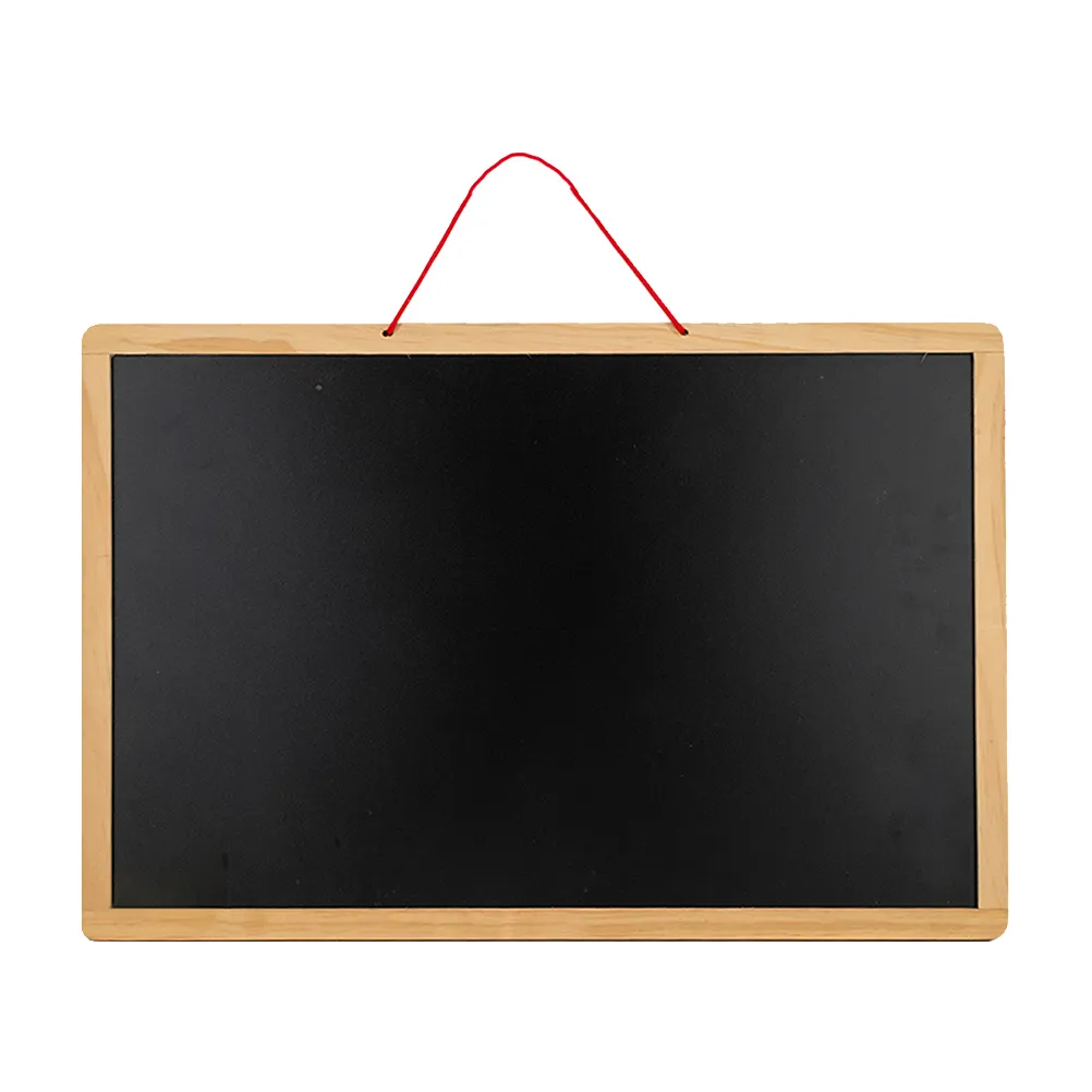 Rustic Wooden Chalkboard Sign - Erasable Mini Blackboard with Hanging ...