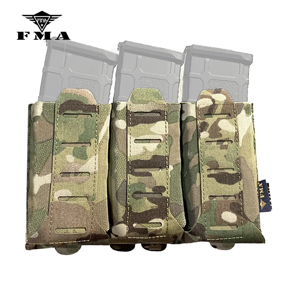 Tactical FMA Multicam Triple Stackable TENSpeed M4 Mag Pouch