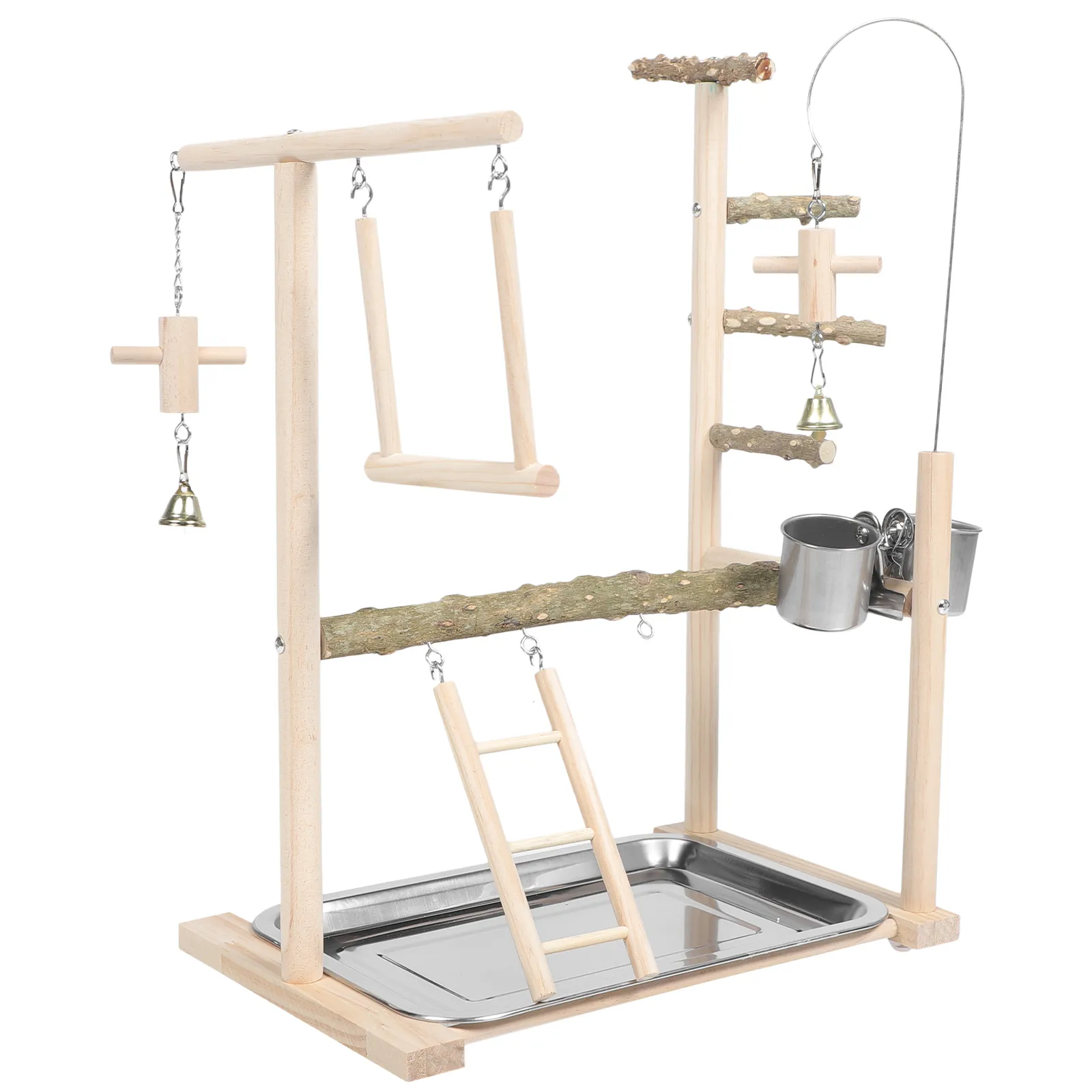 Curated visual reference: Gallery Detail: Natural Wood Parrot Play Stand