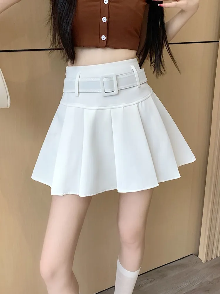 ワンピース Pocket pleated skirt white DHgate.com:Womens White Pleated Mini Skirt - High Waist
