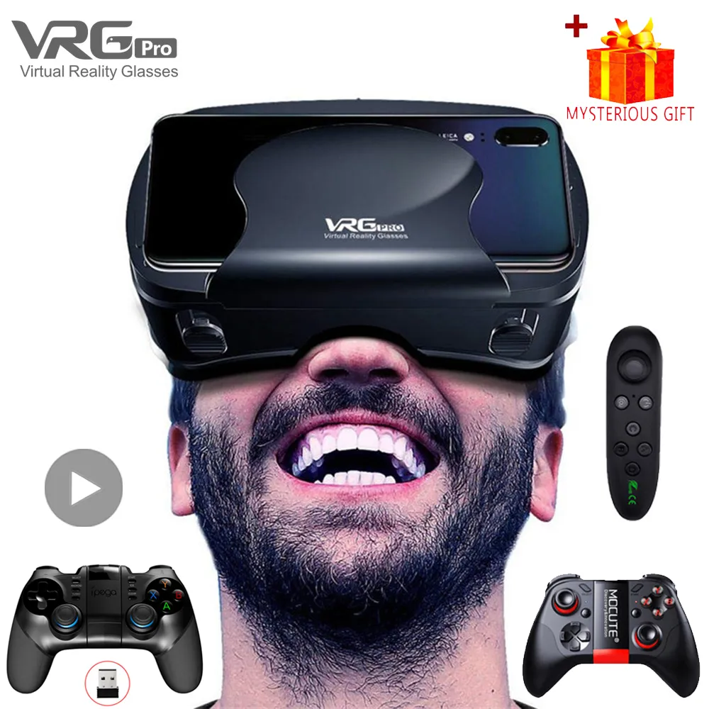 Immersive Device VRG Pro VR Glasses: Immersive 3D Virtual Reality Headset with ...