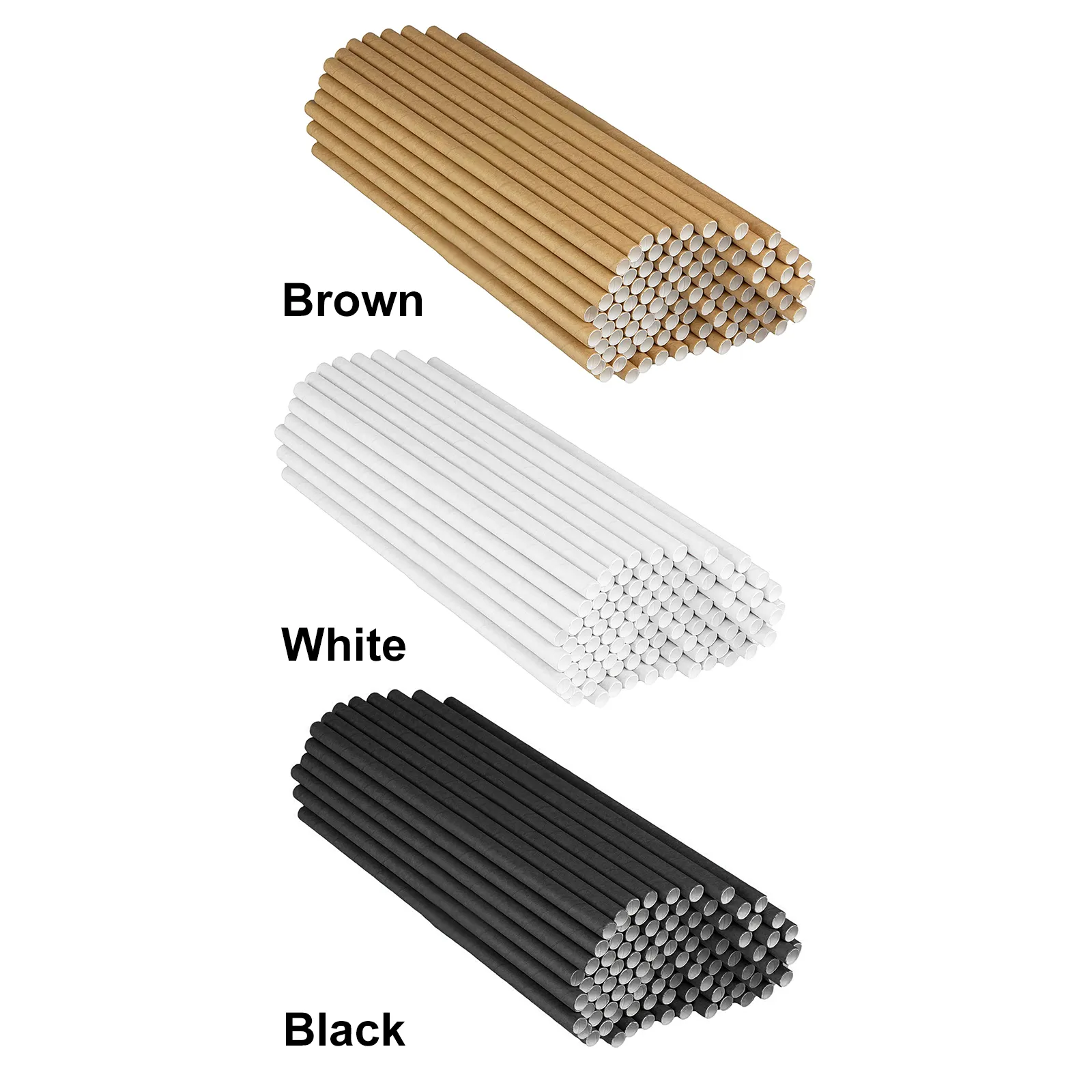 DHgate.com:Green Print Straws 100-Pack Biodegradable Paper Straws - Eco ...