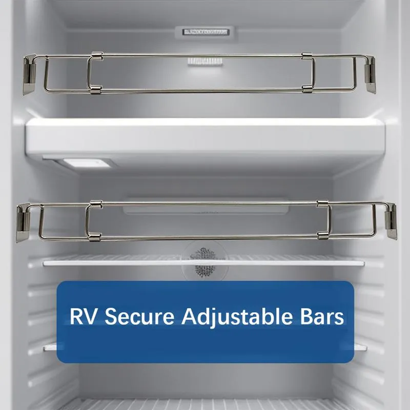 Safoner 2-Pack RV Shower Corner Storage Bar – Adjustable Stainless Steel Rod For Camper, 6-Month Warranty