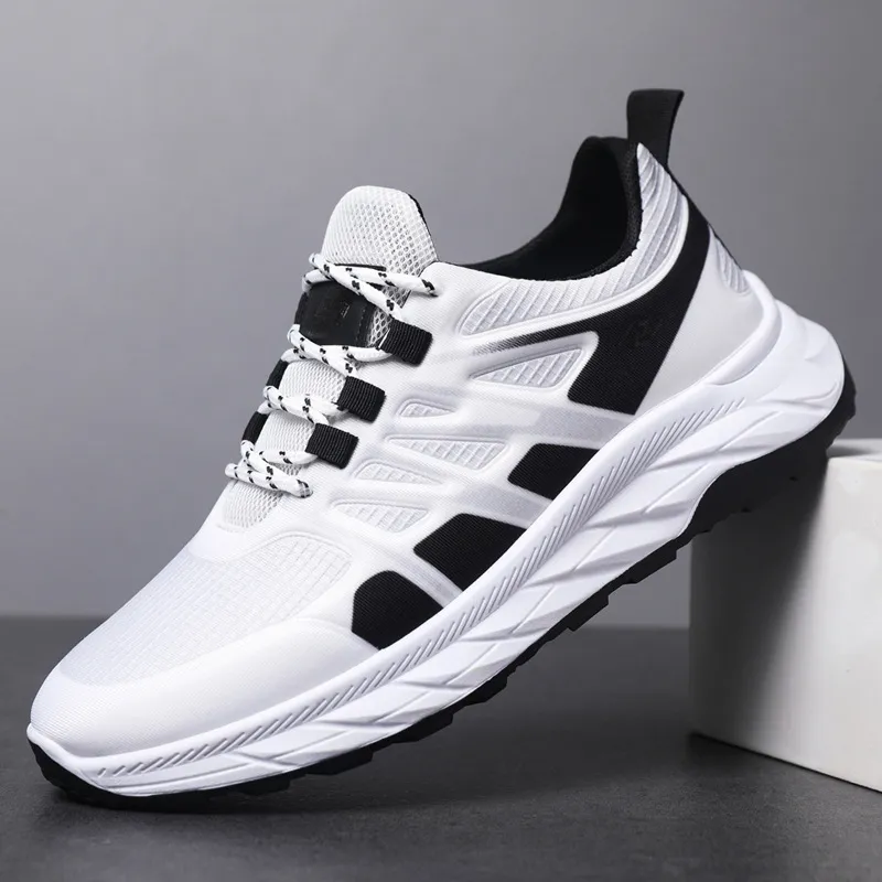 Men Sports Shoes Breathable Mesh Sneakers Lace-up Soft Sole Running Shoes  White from Dhgate Running Shoes - price 47.7