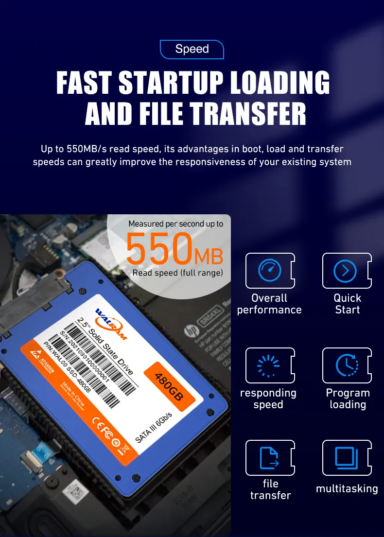 内蔵型SSD Walram SSD 2TB SATA WALRAM SSD 128gb 240gb 120gb 256gb 512gb 1TB 2TB 4TB HDD 2.5