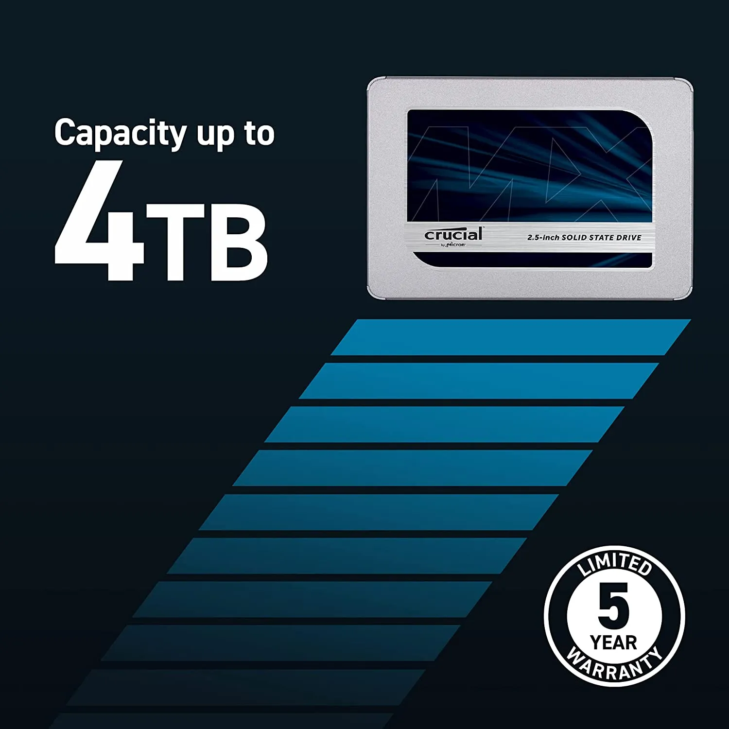 crucial MX500 4000GB 2.5インチSSD
