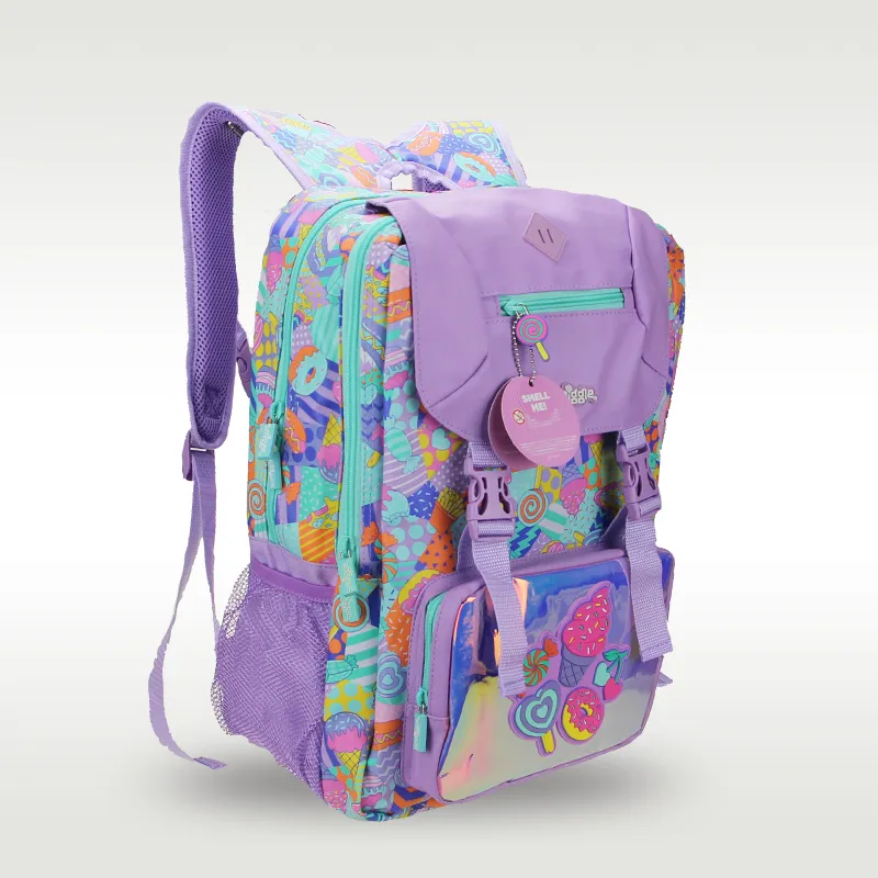 Smiggle girls backpack 18-inch large-capacity schoolbag with lined