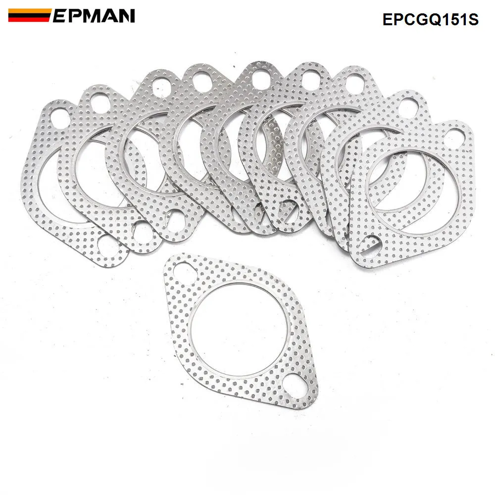 2.25" 56mm Performance Exhaust Gasket – 2-Bolt Holes, Fire Ring – Malian MAG38