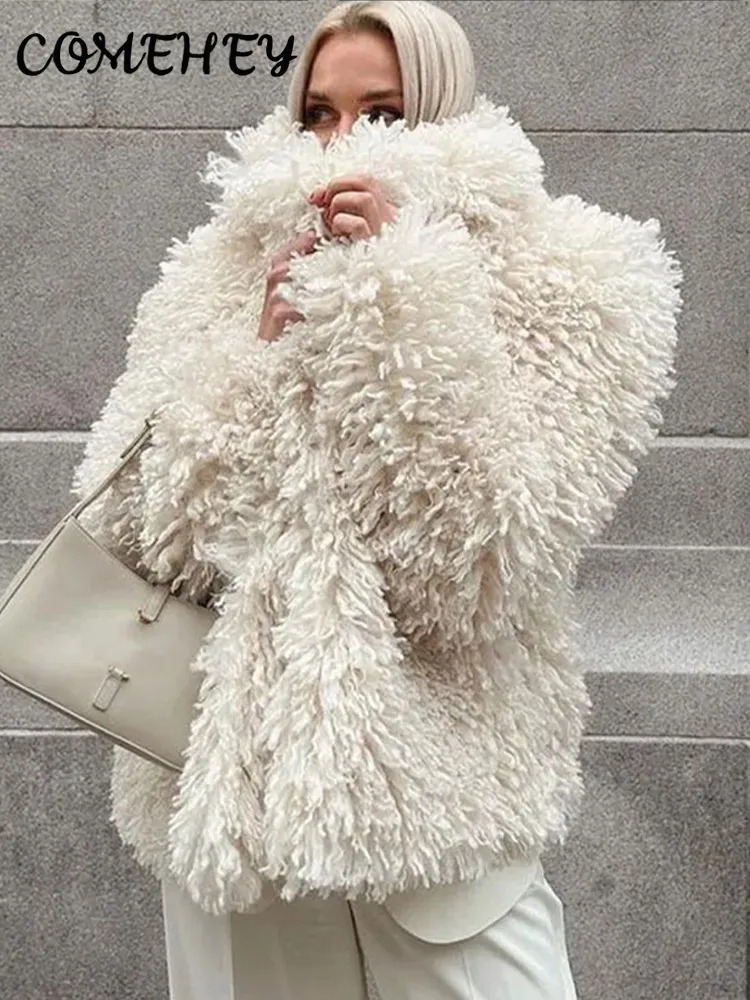 Loose fur coat【Ivory】ORGUE オルグ fabulous-furs-kids-ivory-faux-