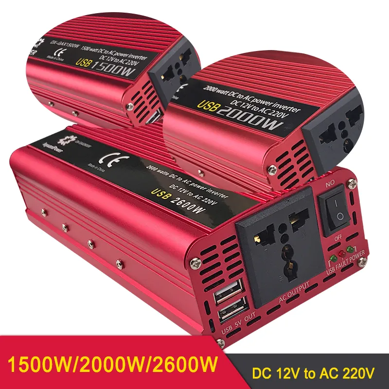 1500 watt inverter cigarette lighter 1500W/2000W/2600W Car Inverter DC 12V/24V to AC 220V Power Inverter  Portable Charger Adapter from Dhgate Other Building Supplies