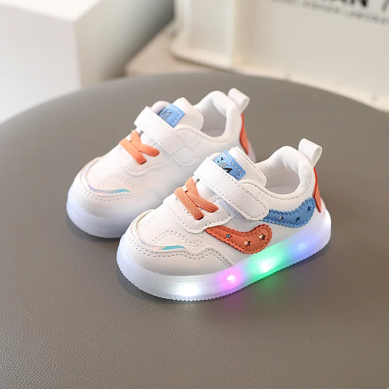 Baby shoes with led lights sales