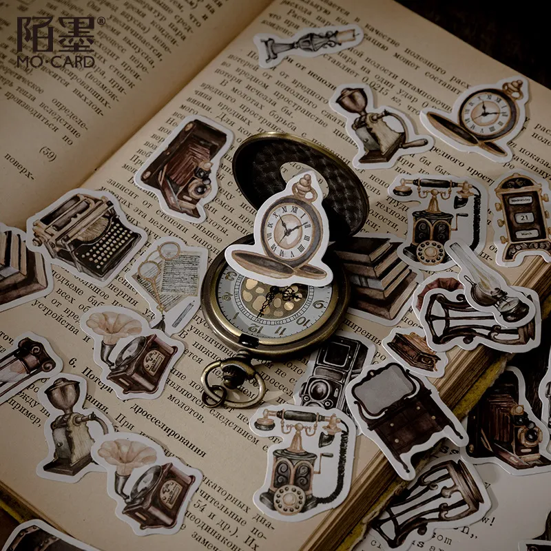 Vintage Stickers Rococo Style for Diary Scrapbooking Retro Flakes Decal ...