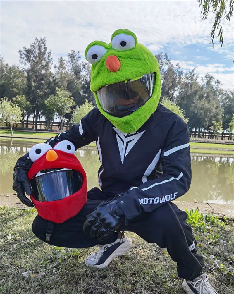 animal muppet motorcycle helmet cover Moto Loot Helmet Cover for