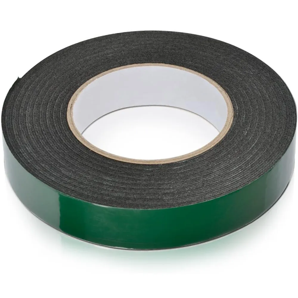Heavy Duty Black Double-Sided Foam Tape - Strong Adhesive PE Foam - 3m, 5m, Or 10m Lengths