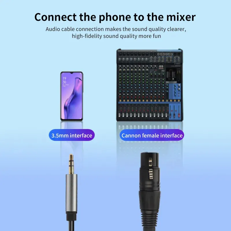 3.5mm AUX Cable - 6.5ft Nylon Braided Stereo Audio Cable For Car, Speakers & Headphones