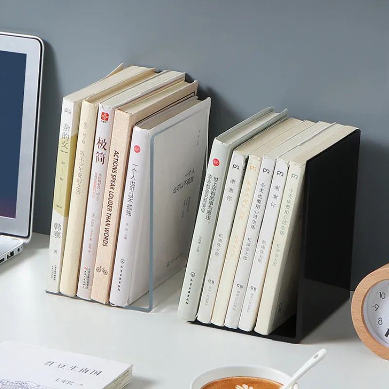 Bookend Shape Letter Shape Metal Bookends For Shelf Organization 2 Pack 2PCs Letter ...