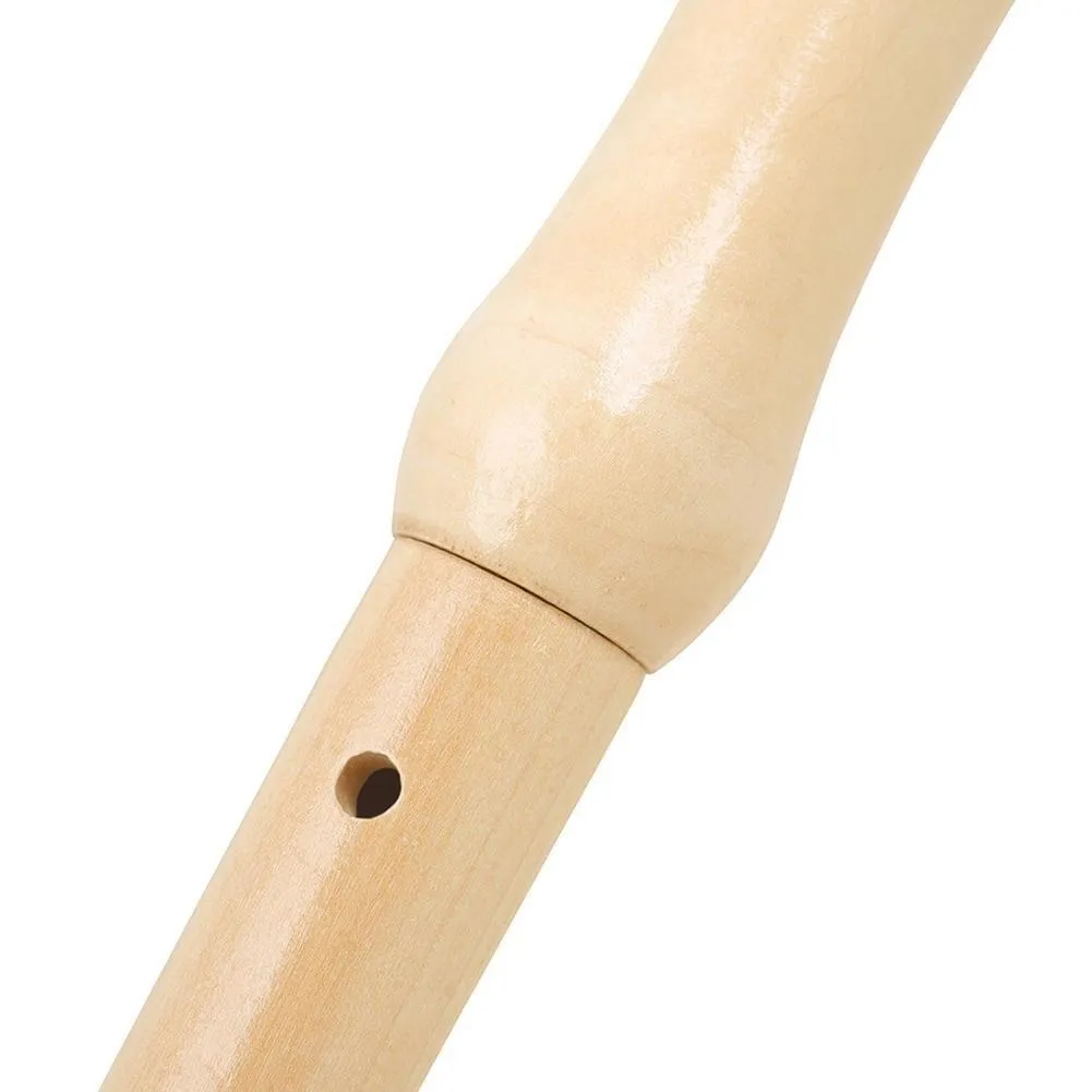 Wooden Clarinet for Beginners 8 hole German Style High Pitched Clarinet in Natural Wood Finish