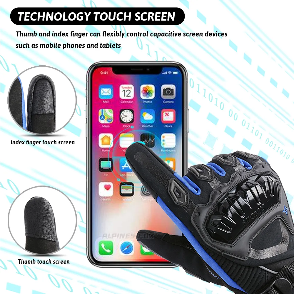 Photo inspiration: Motorcycle Touchscreen Gloves With Phone Controls Reference: Suomy Winter Motorcycle Gloves Waterproof Windproof Moto Warm Gloves