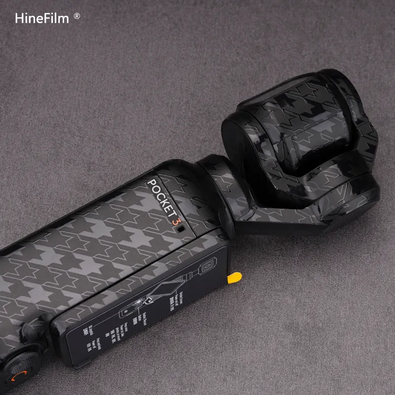 DJI Osmo Action 3 Camera Skin - Full Wrap Protective Sticker In Camouflage Black, Anti-Scratch Decal