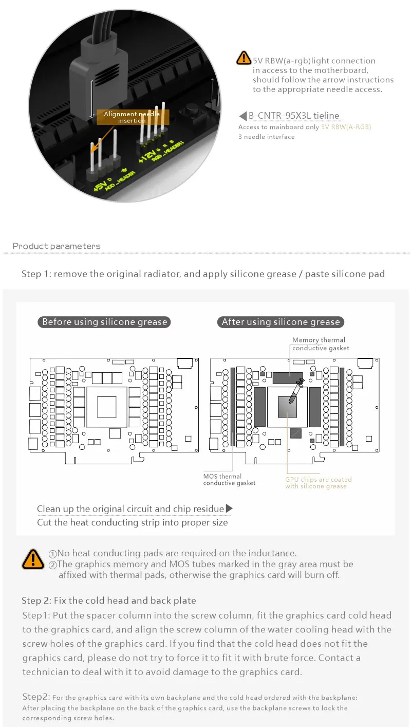 Bykski Acrylic GPU Water Block for Mingxuan GeForce RTX4090 Turbo