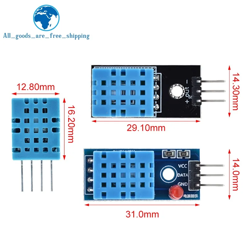 DHT11 Digital Temperature and Humidity Sensor Module for Arduino from ...
