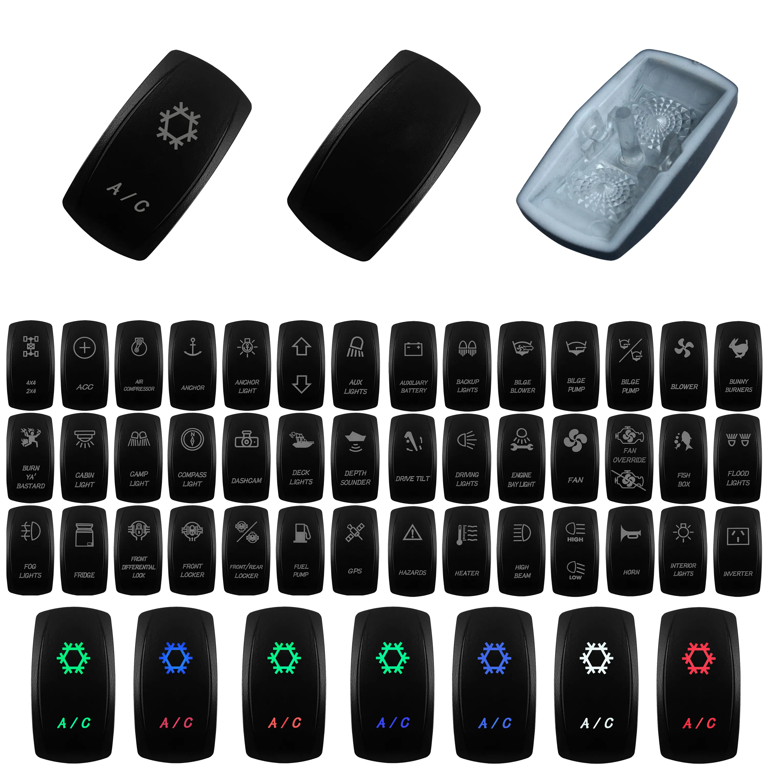Carling Rocker Switch Repair Kit For Boat, ATV, RZR,... From Ddmyfriend ...