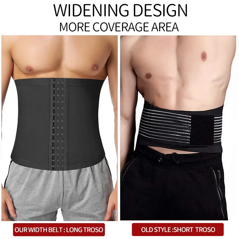 thumbnail image 2 of Men's Neoprene Waist Trimmer Belt - Sauna Hot Sweat Band For Slimming & Body Shaping 2 of 11