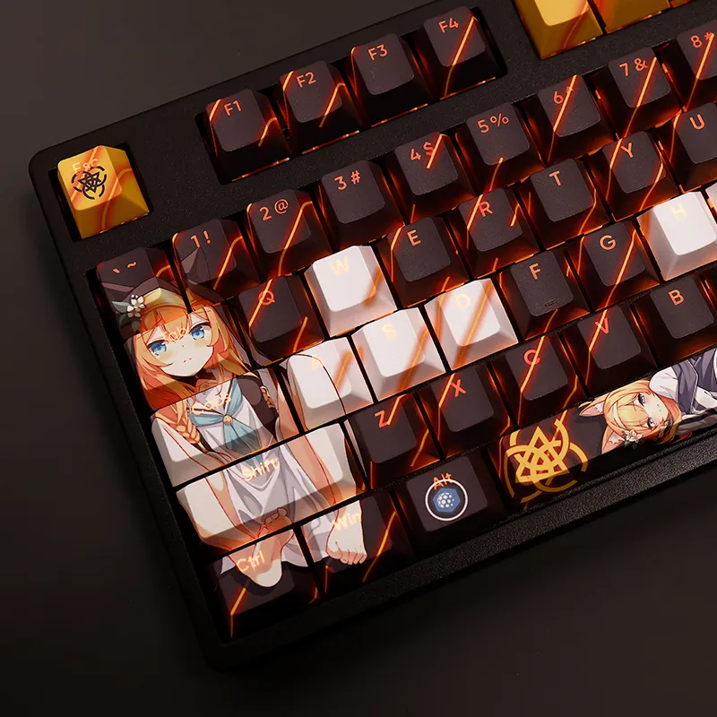 ka♡ 108-Keycap Blue Archive PBT Keycaps for Anime & Games Themed