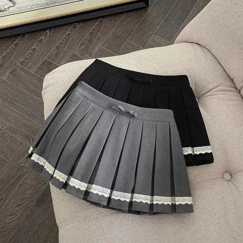 epine pleats mini skirt グレー　新品未使用 Pleat Skirt | Unison Label