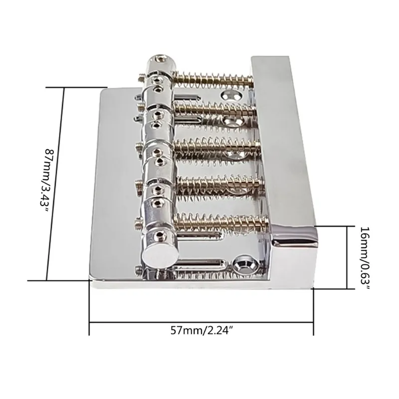 Amazon.com: Black 5 String Electric Bass Guitar Bridge fits