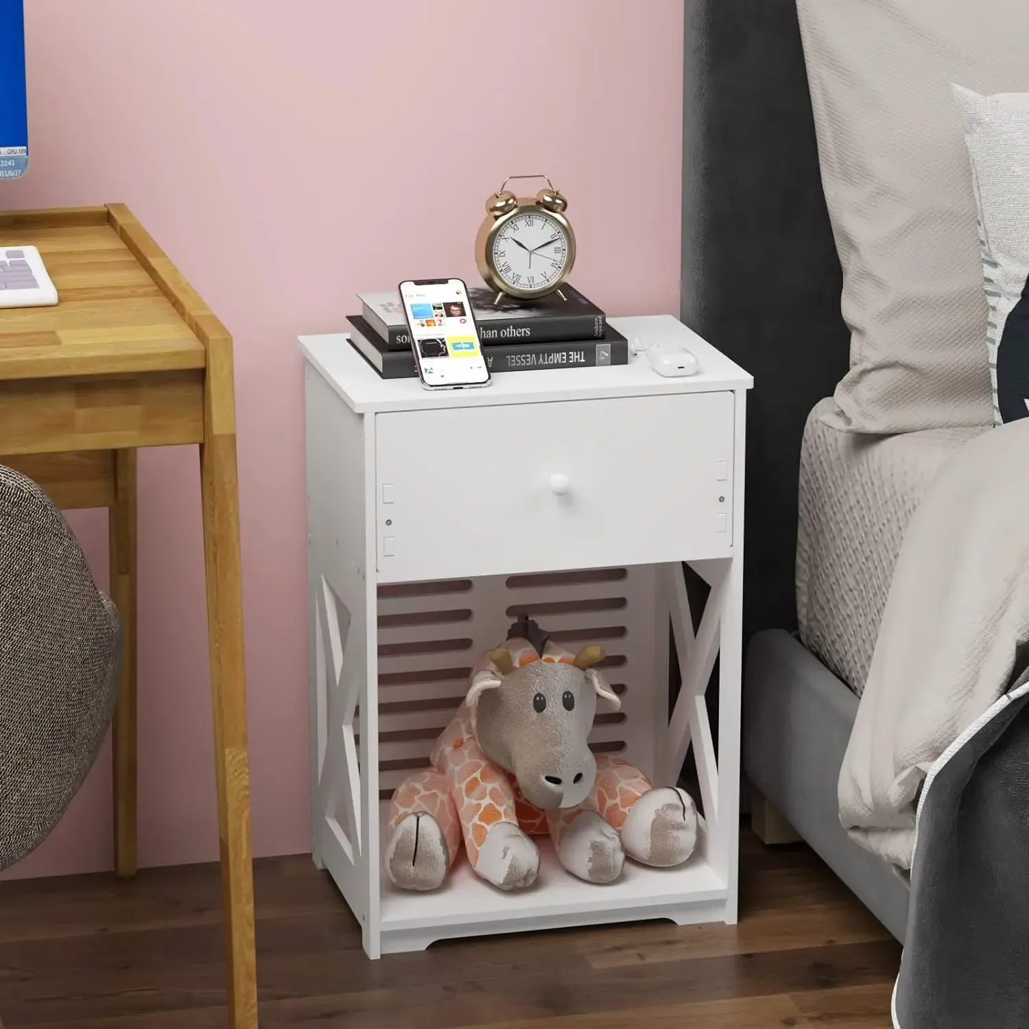 Small Dresser For Bedroom White Wood Nightstand End... From Ddmydec,  $223.63 | DHgate.Com