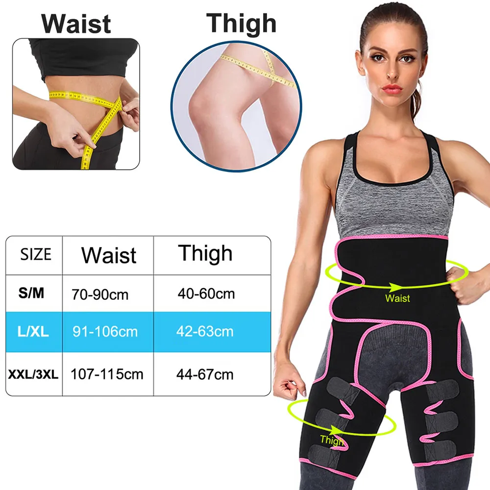 Waist Trainer 3-in-1 Thigh Trimmer Belt 61fWQ3MTfmL._AC_UY1000_.jpg main image 2