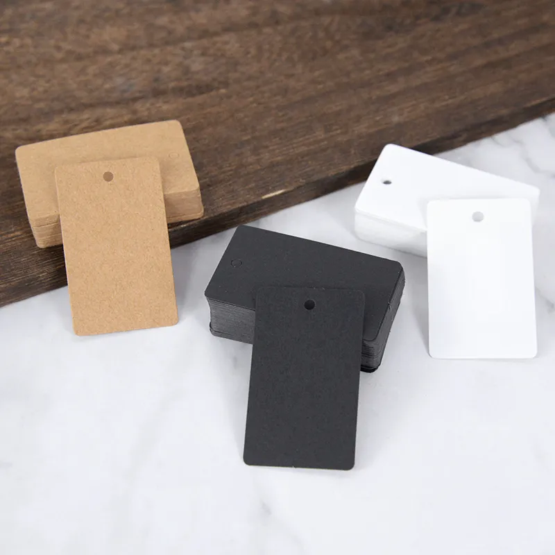 100 Pieces Price Tags With String - Kraft Paper Blank Tags For Pricing & Labeling