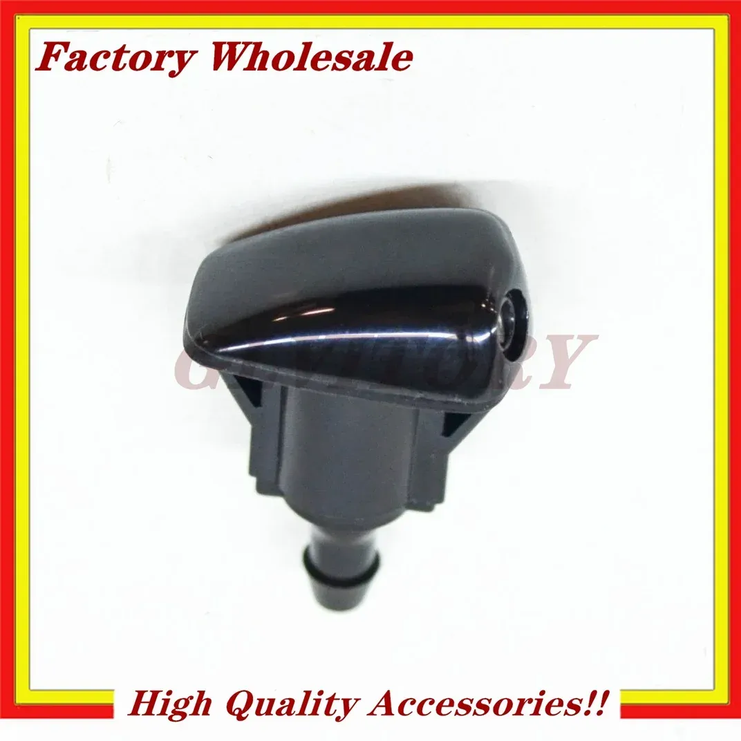 Front Windshield Washer Jet Spray Nozzle For Toyota – Black, Pair (OEM Style)