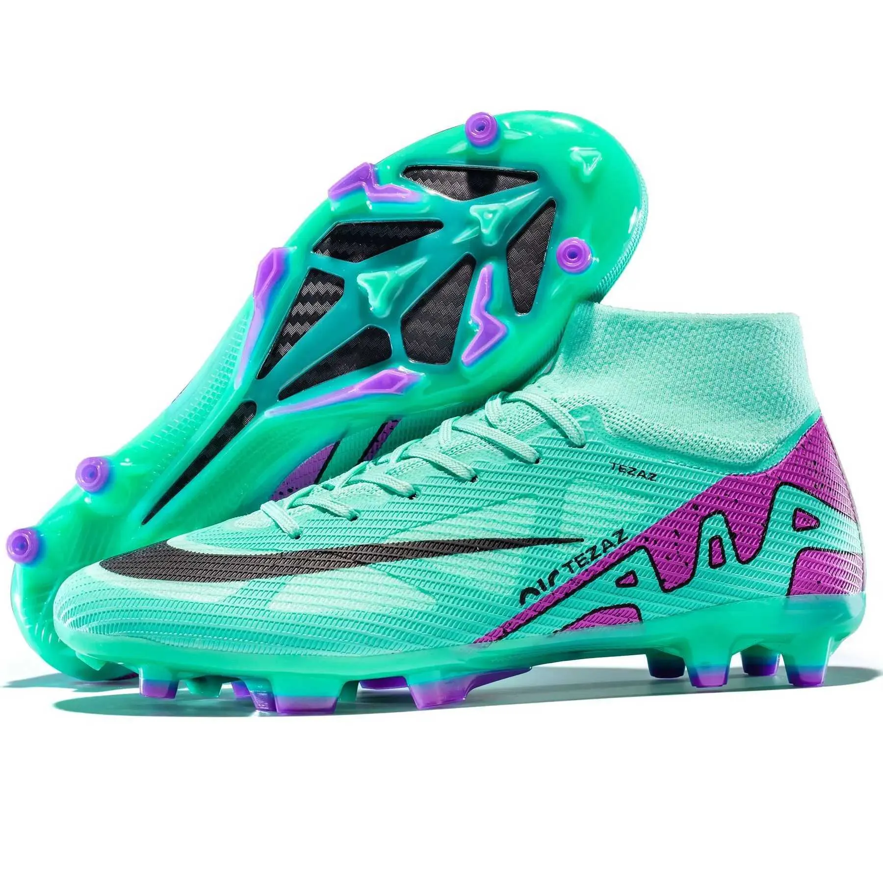 Generic Football Boot Mens Football Boots: Non Slip Professional TF/FG Soccer Shoes For ...