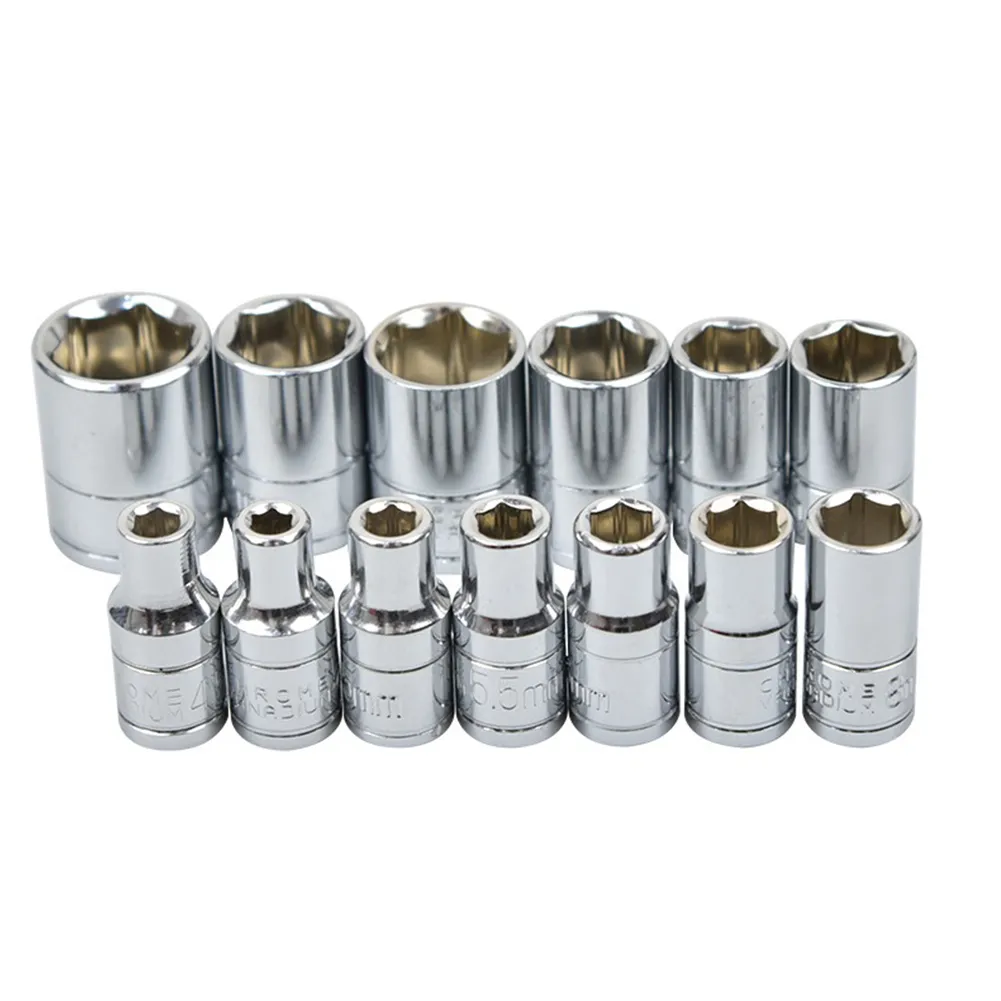 1/4 in Socket Wrench Head Sleeve Double End Hand Tool for Auto Repair ...