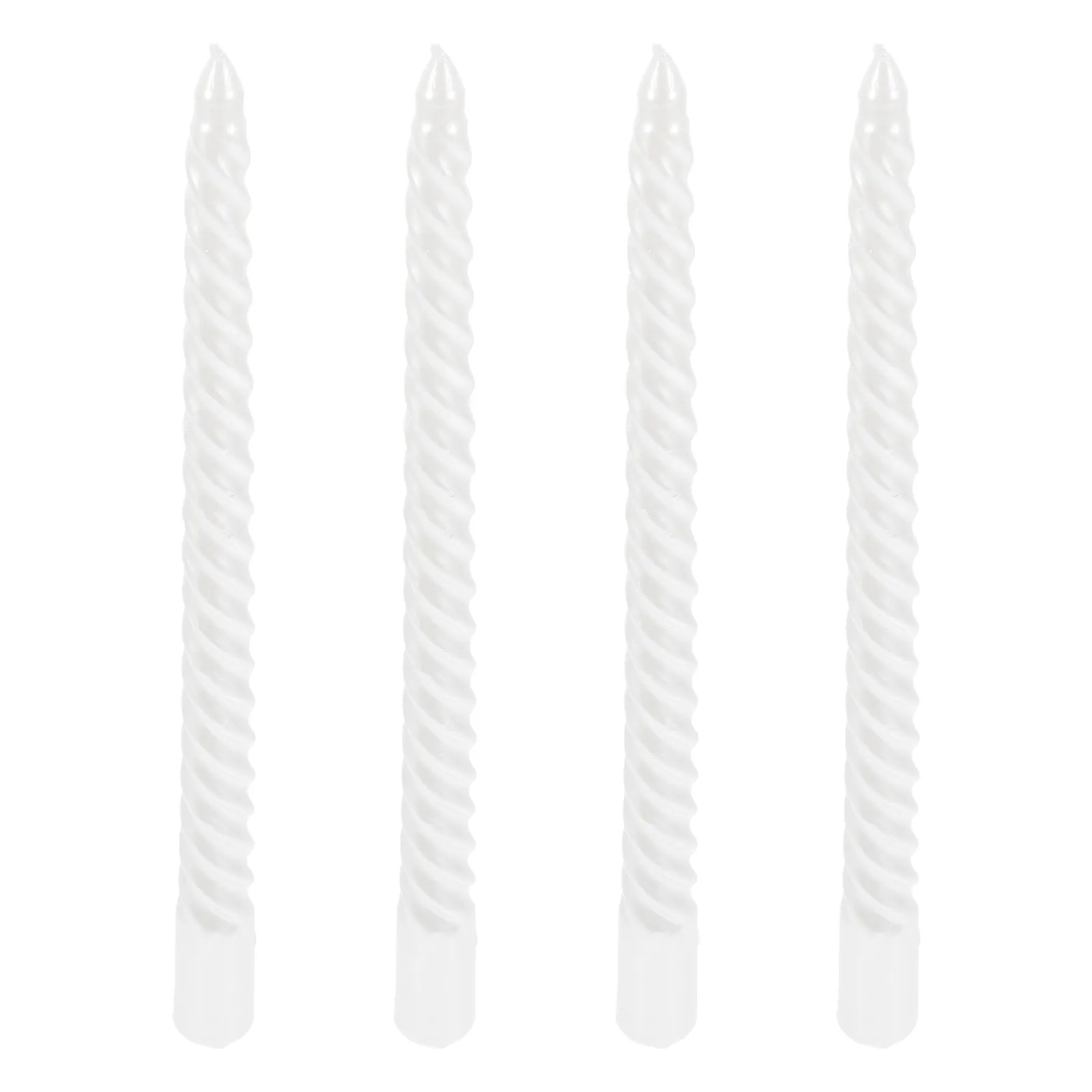 Ner Mitzvah - Bougies Havdalah Tressées Bleu Et Blanc - Lot De 2 - Cire De Paraffine, Fait Main