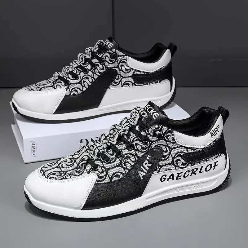 Herren Sport Neu Atmungsaktiv Mode Vielseitig Trendy Runni Schuhe Low Top Bequem Athleisure Sneakers Rot Frei_voghion.com