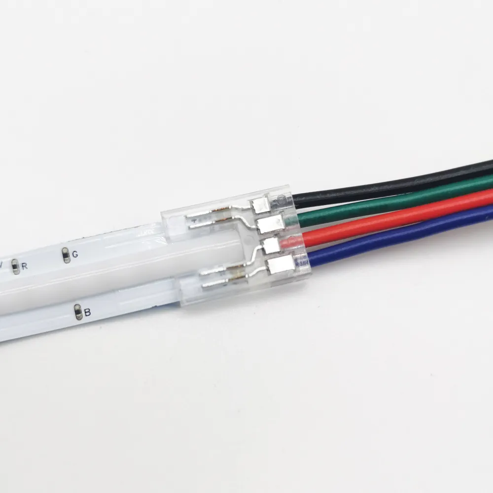 Double Ended Lights COB LED Strip Connectors, 2/3/4/6-Pin Corner Wire ...