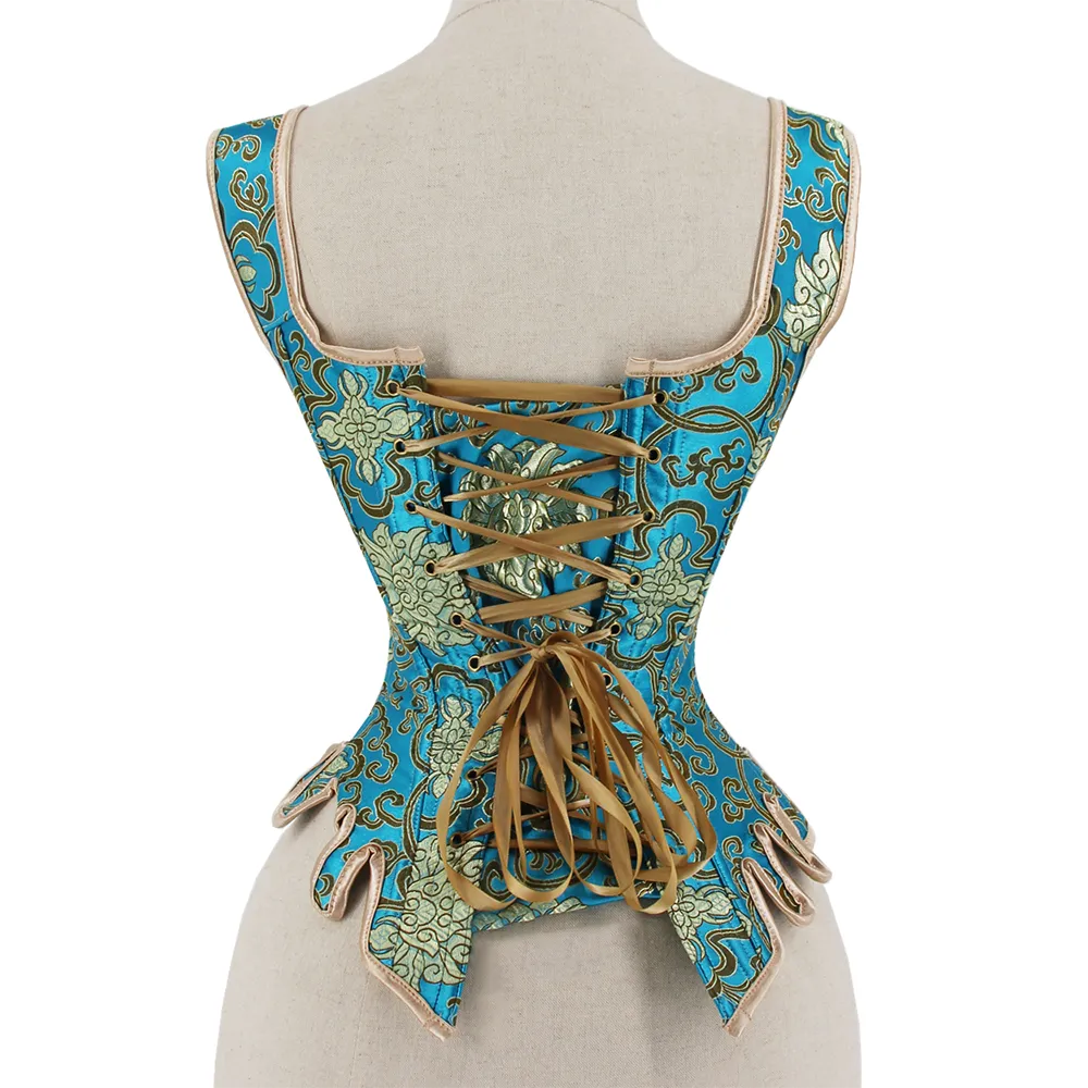 Renaissance Corset voor Vrouwen Lace Up Bovenborst Bustier 1920S Vintage Bloemen Korsetten Tops Hof Stijl Tank Top Renaissance Corset voor Vrouwen Lace Up Bovenborst Bustier 1920S Vintage Bloemen Korsetten Tops Hof Stijl Tank Top