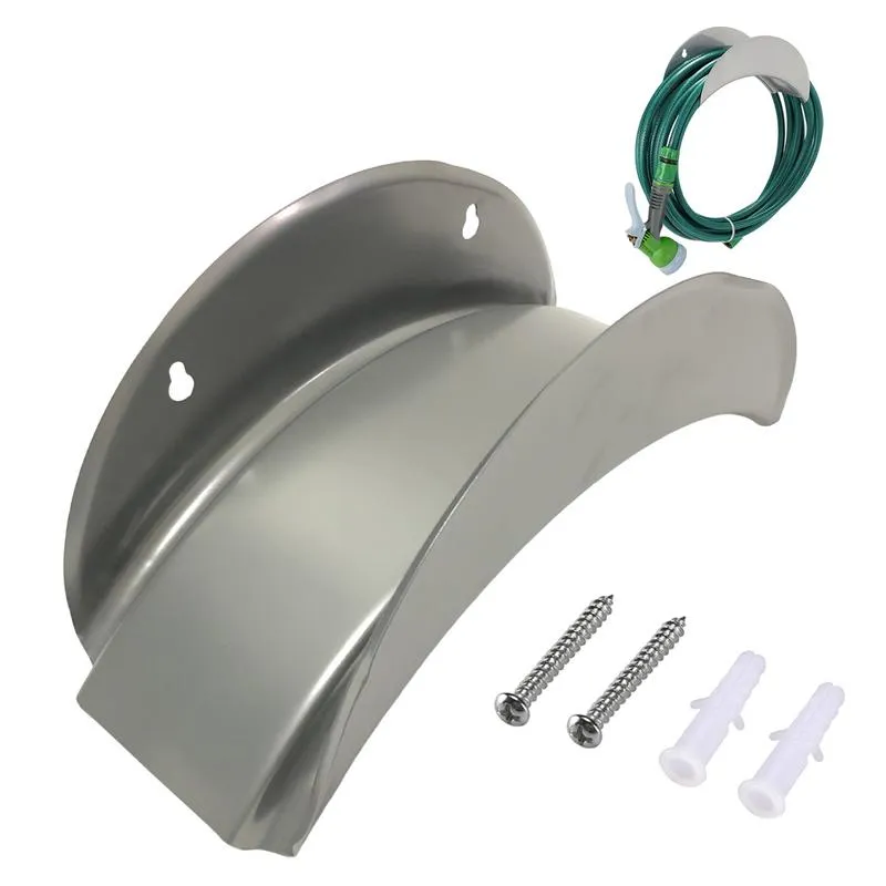 Wall Mount Conduit Rack Wall-Mounted Garden Hose Holder: Sturdy Metal Rack